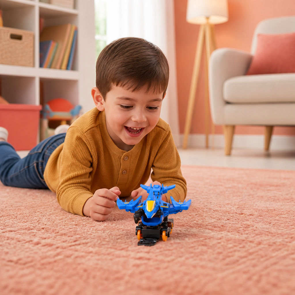 Jumping Transforming Racing Car Toy