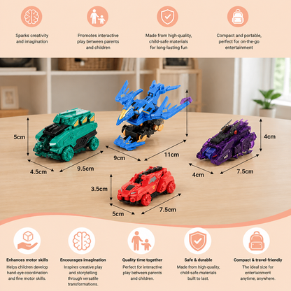 Jumping Transforming Racing Car Toy