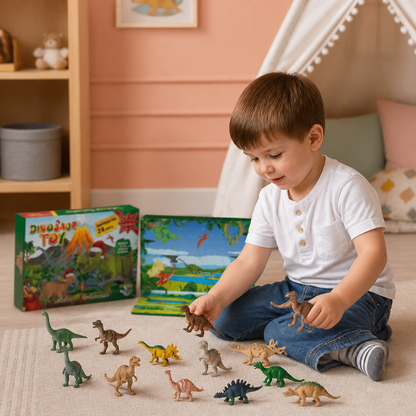 24-Day Dinosaur Toy Advent Calendar with Surprise Figures