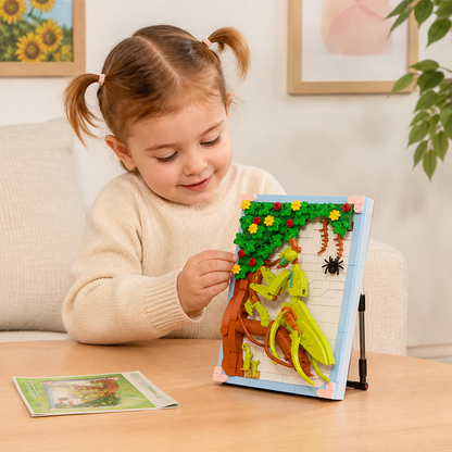 DIY 3D Nature Frame Building Blocks Set – Flowers & Insects