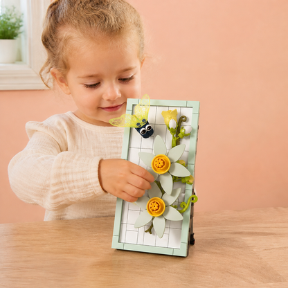 DIY 3D Nature Frame Building Blocks Set – Flowers & Insects