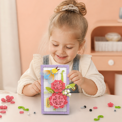 DIY 3D Nature Frame Building Blocks Set – Flowers & Insects