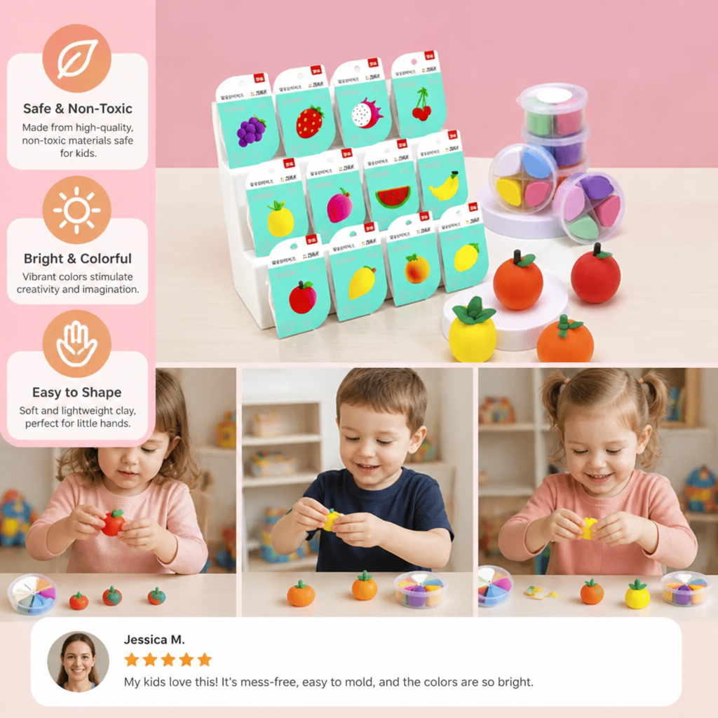 DIY Air Dry Clay Craft Kits for Kids