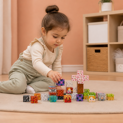 40-Piece Magnetic Building Blocks Set for Kids – Perfect for On-the-Go Fun