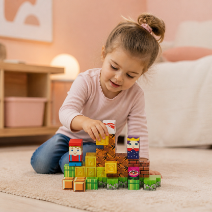 40-Piece Magnetic Building Blocks Set for Kids – Perfect for On-the-Go Fun