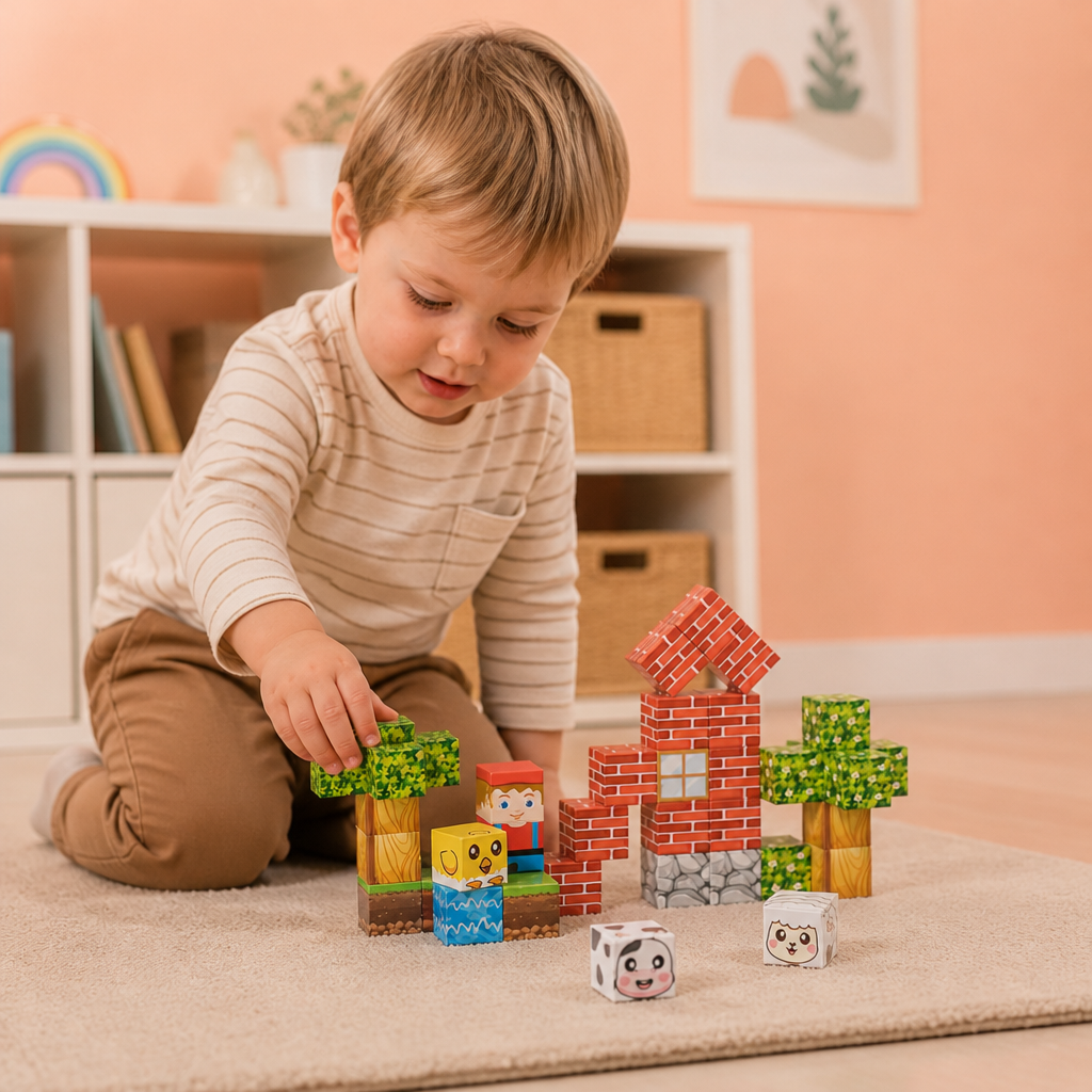 40-Piece Magnetic Building Blocks Set for Kids – Perfect for On-the-Go Fun