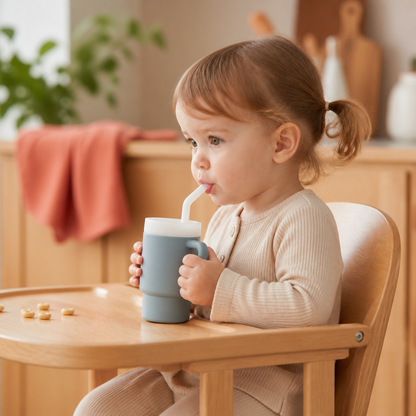 Leakproof Silicone Toddler Straw Cup