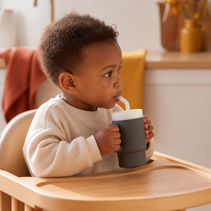 Leakproof Silicone Toddler Straw Cup