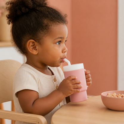 Leakproof Silicone Toddler Straw Cup