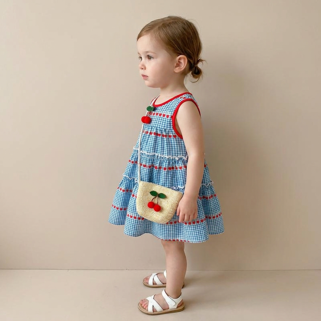 Cherry Picnic Dress Set