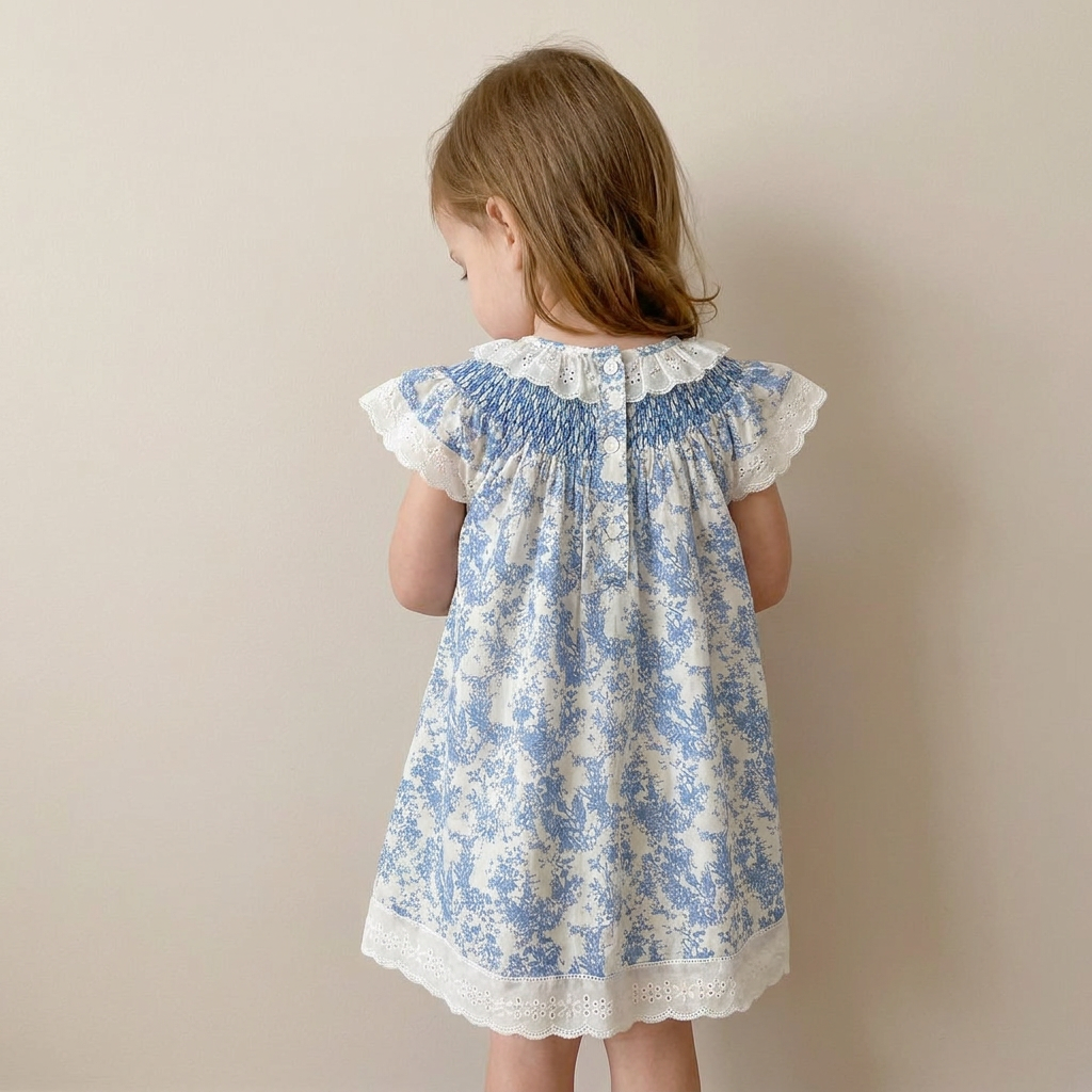 Timeless Blue Toile Dress