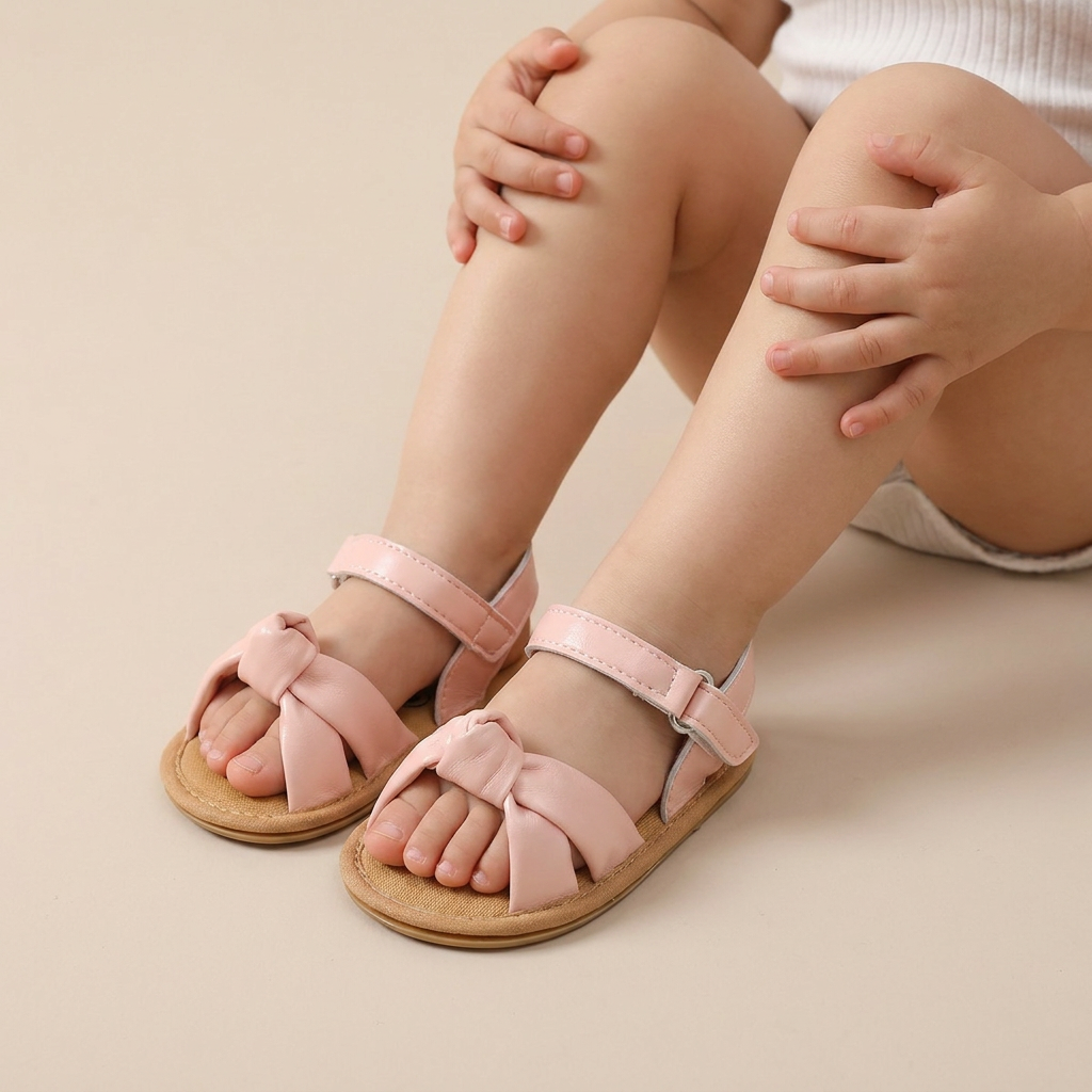 Wide Bow Strap Sandals