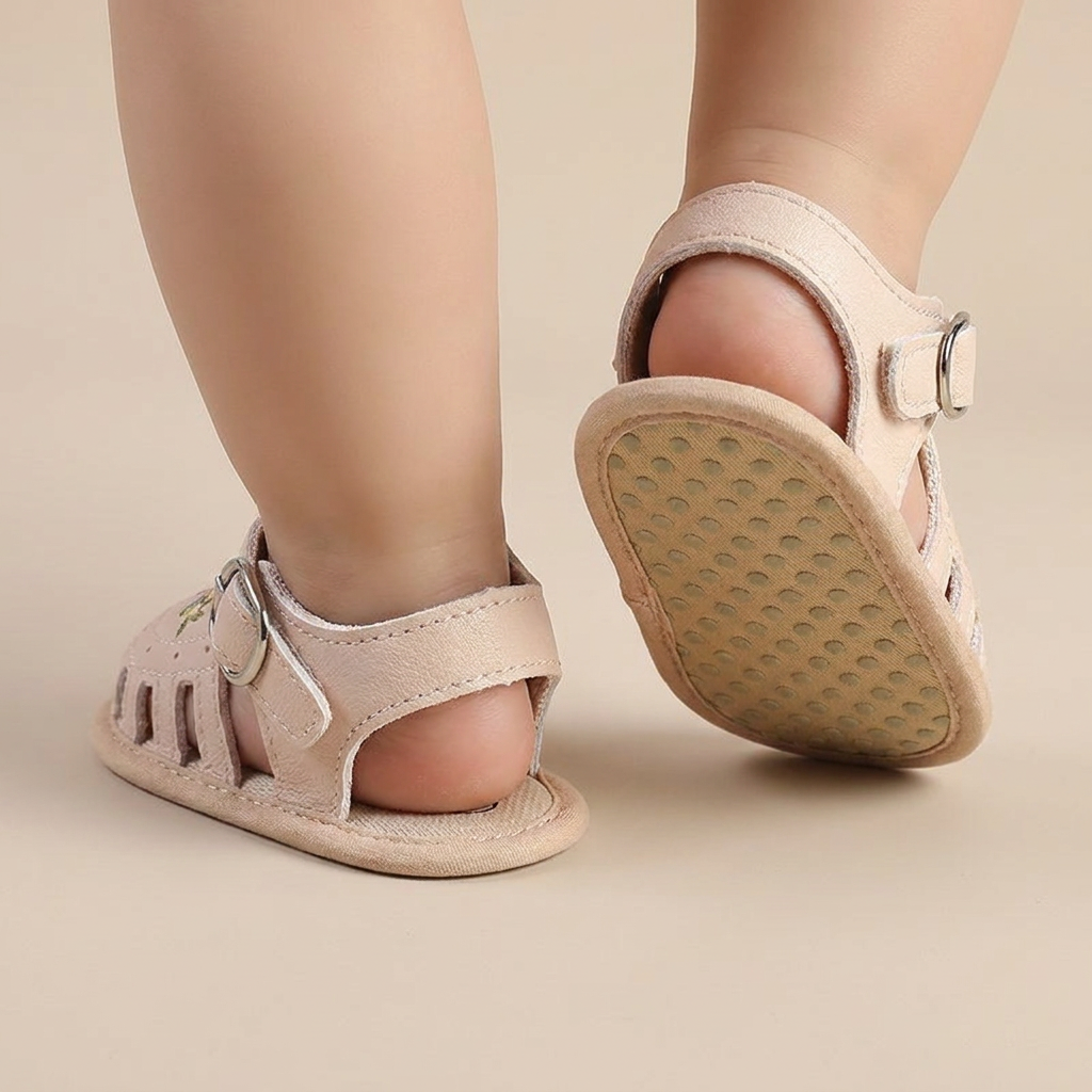 Fringe Embroidered Caged Sandals