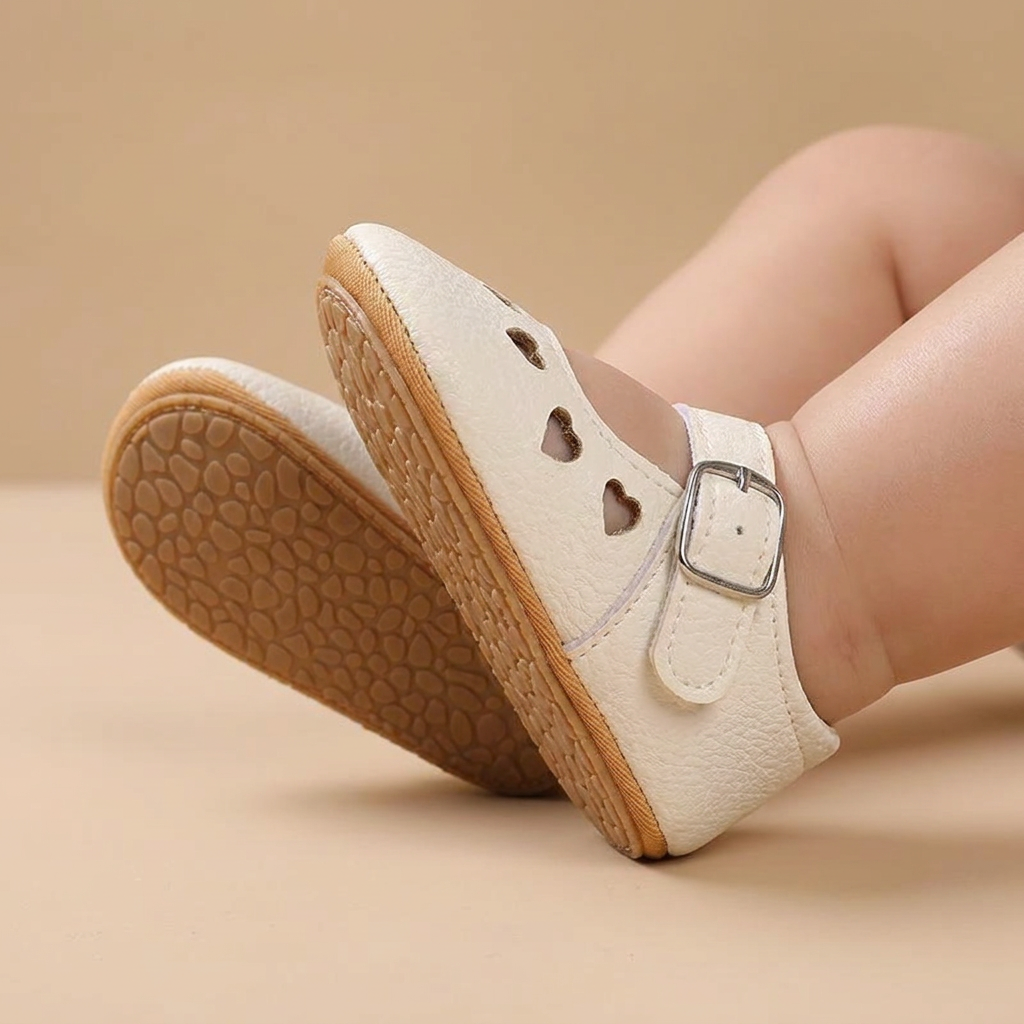 Heart Cutout Mary Jane Shoes