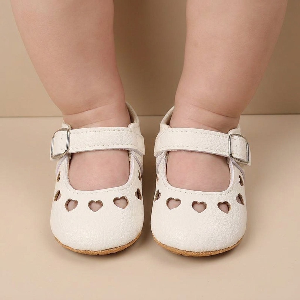 Heart Cutout Mary Jane Shoes
