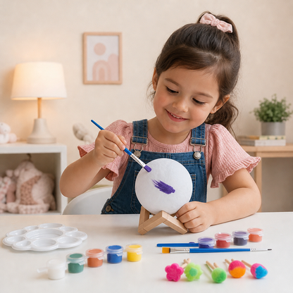DIY Paint Your Own Moon Lamp Kit for Kids – Creative Space Night Light