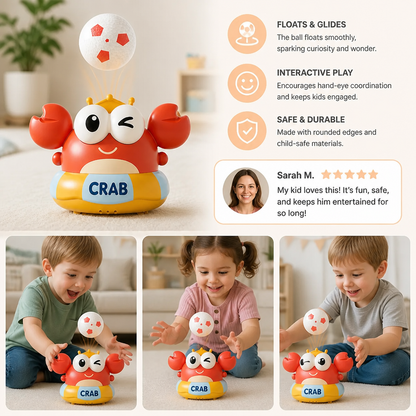 Kids’ Electric Crab Floating Ball Toy