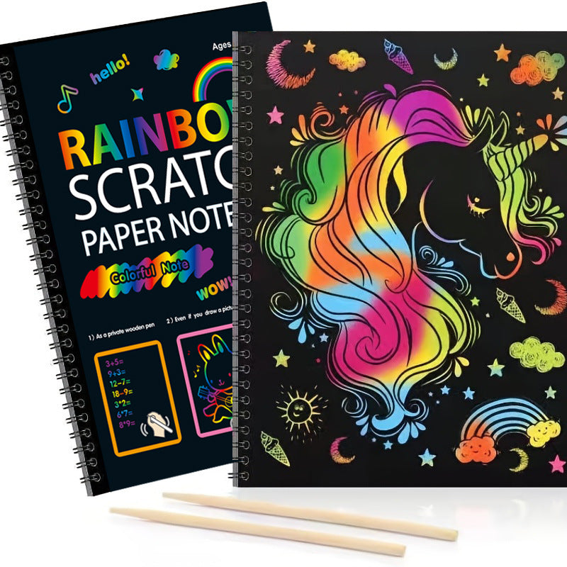 Magical Rainbow Scratch Paper