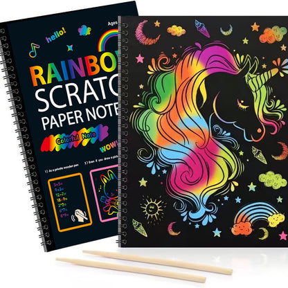 Magical Rainbow Scratch Paper