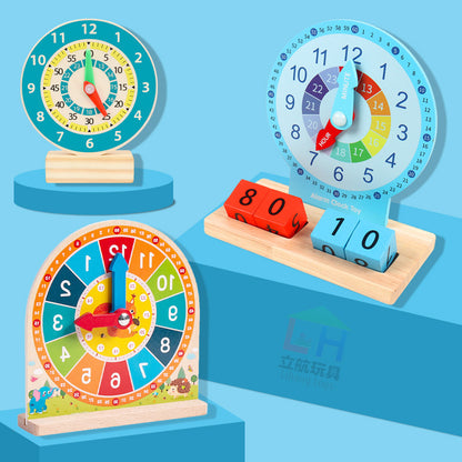 Educational Montessori Clock & Time Learning Toy