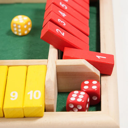 Shut The Box Family Flip Game – 4 Player Set