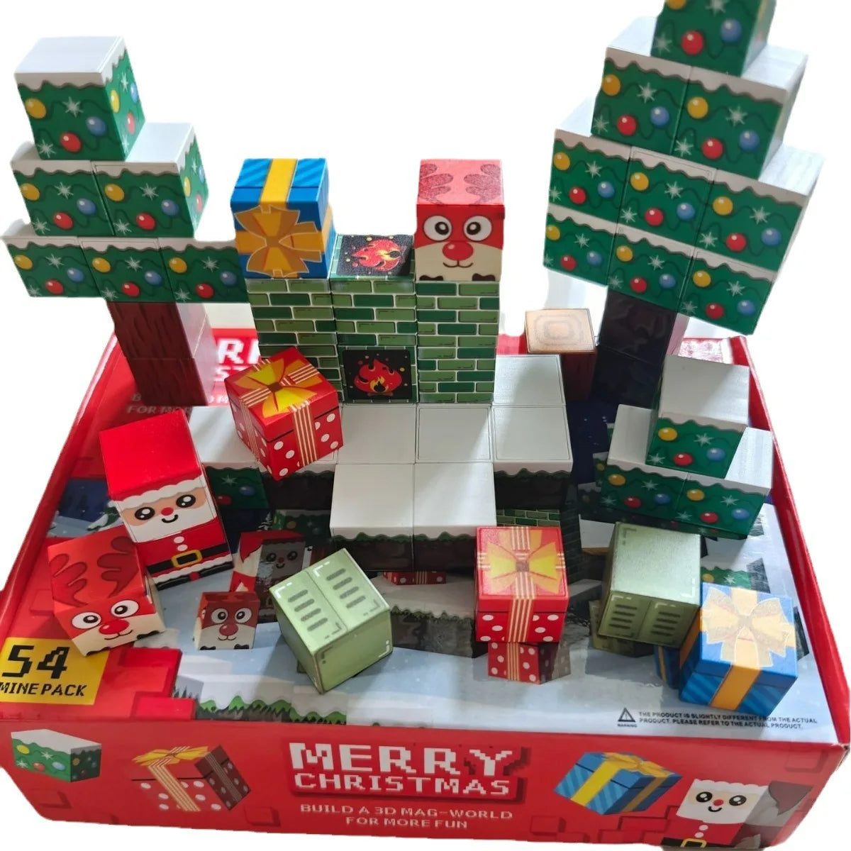 Christmas Magnetic Building Blocks