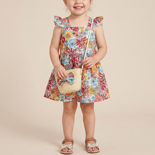 Vintage Meadow Dress Set & Bag