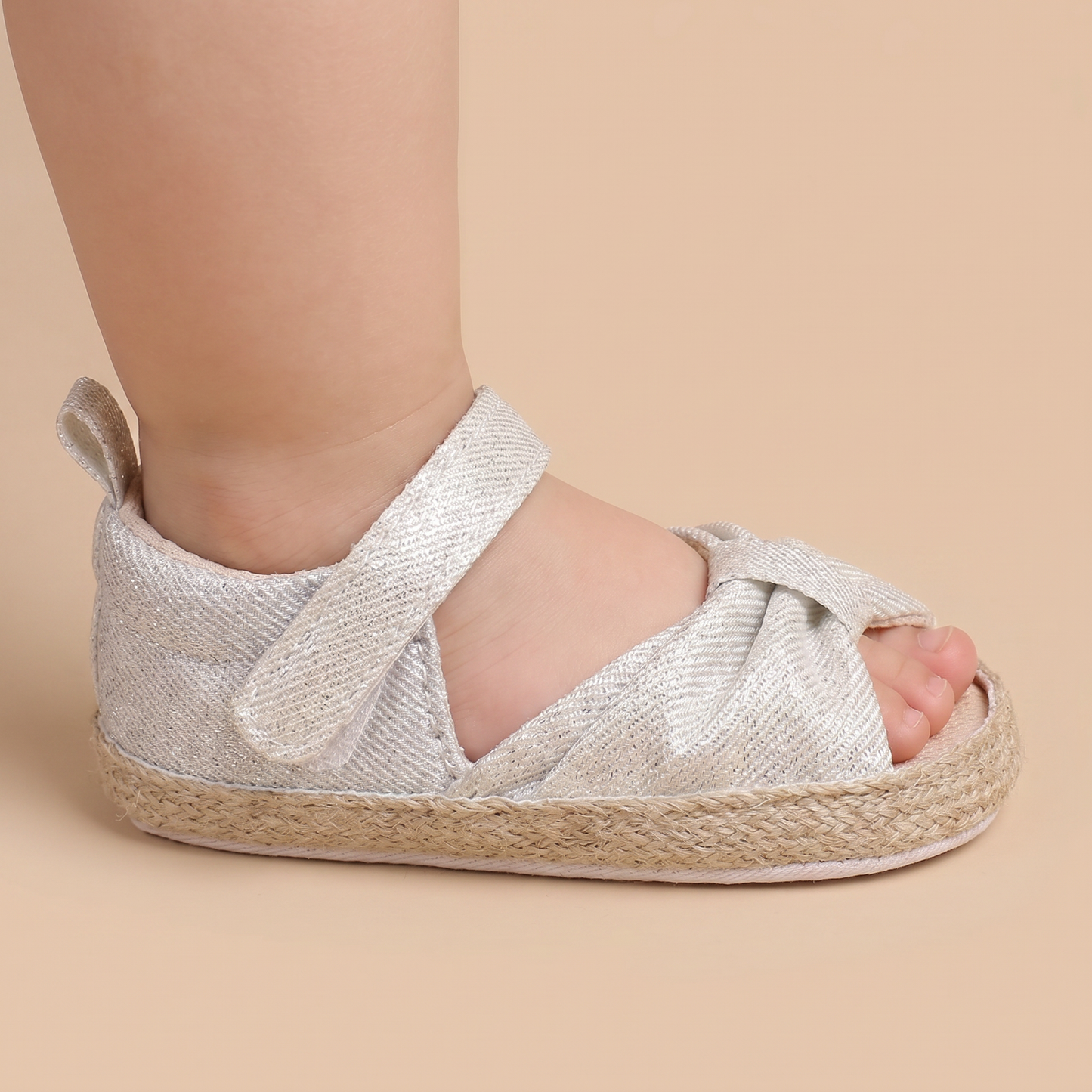 Espadrille Bow T-Strap Sandals