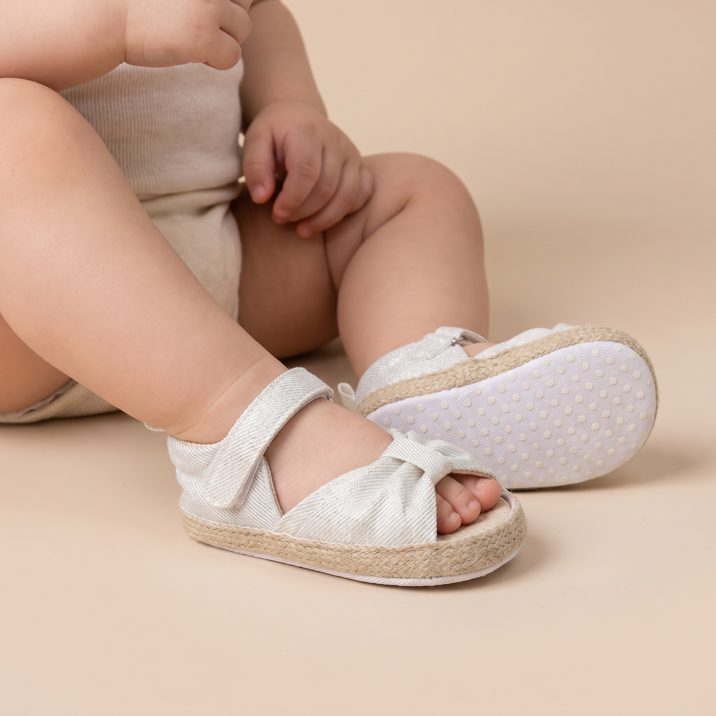 Espadrille Bow T-Strap Sandals