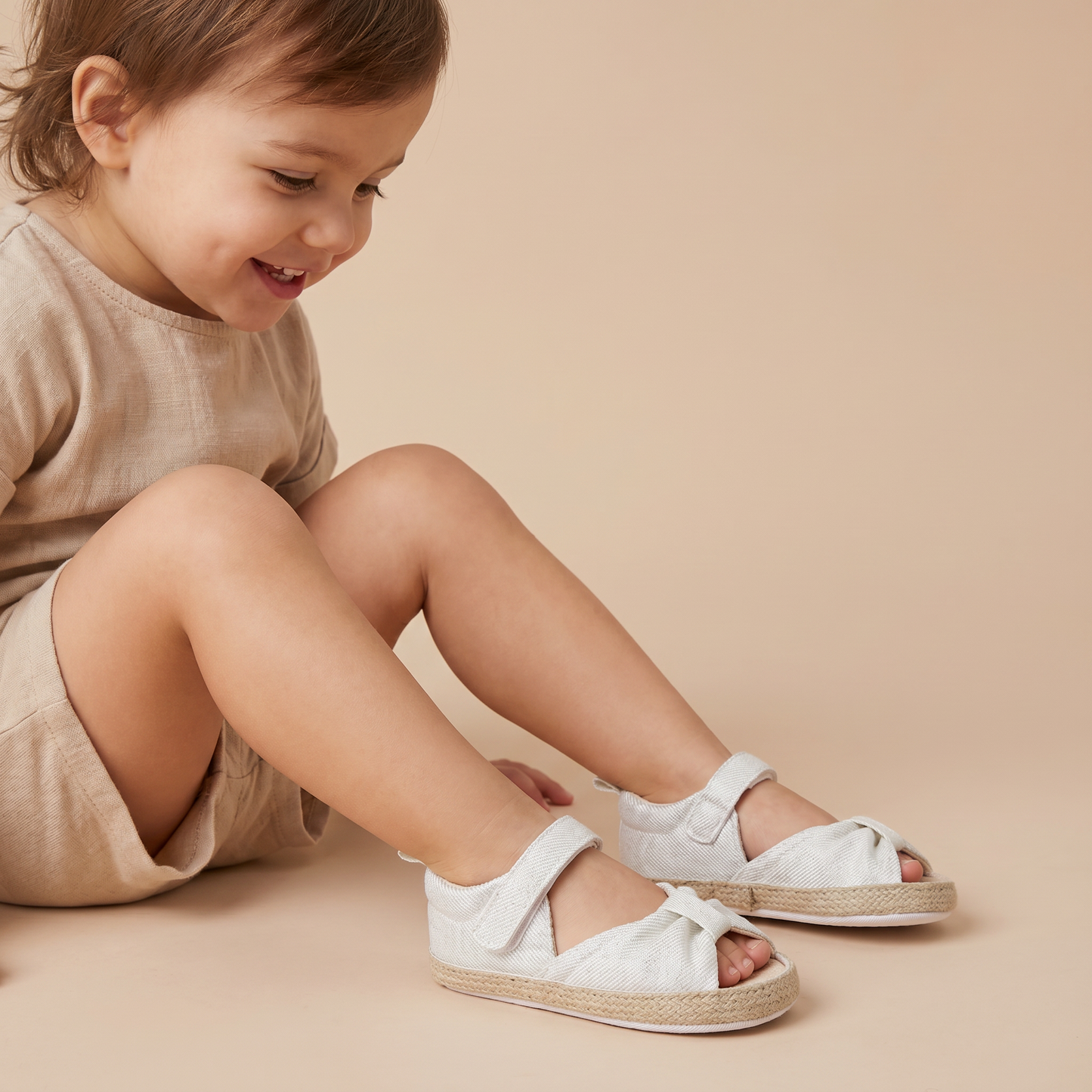Espadrille Bow T-Strap Sandals