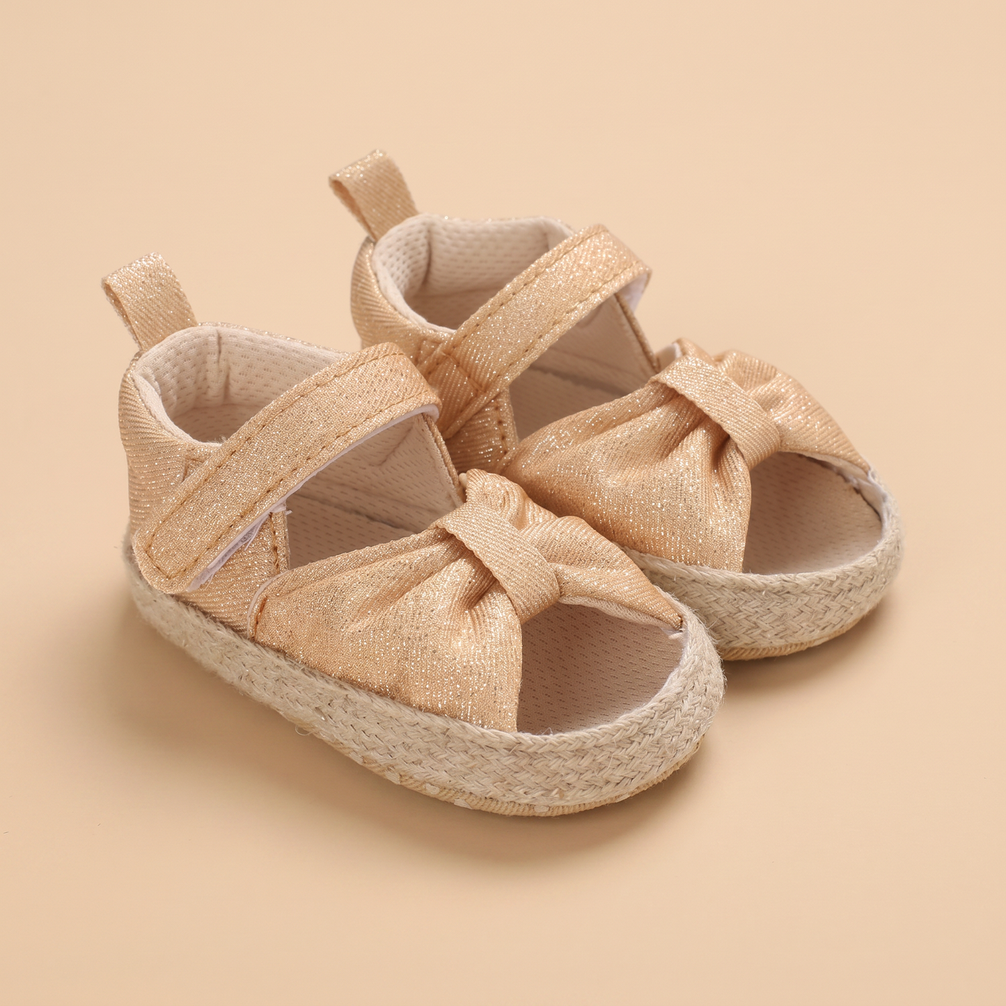 Espadrille Bow T-Strap Sandals