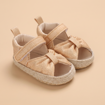 Espadrille Bow T-Strap Sandals