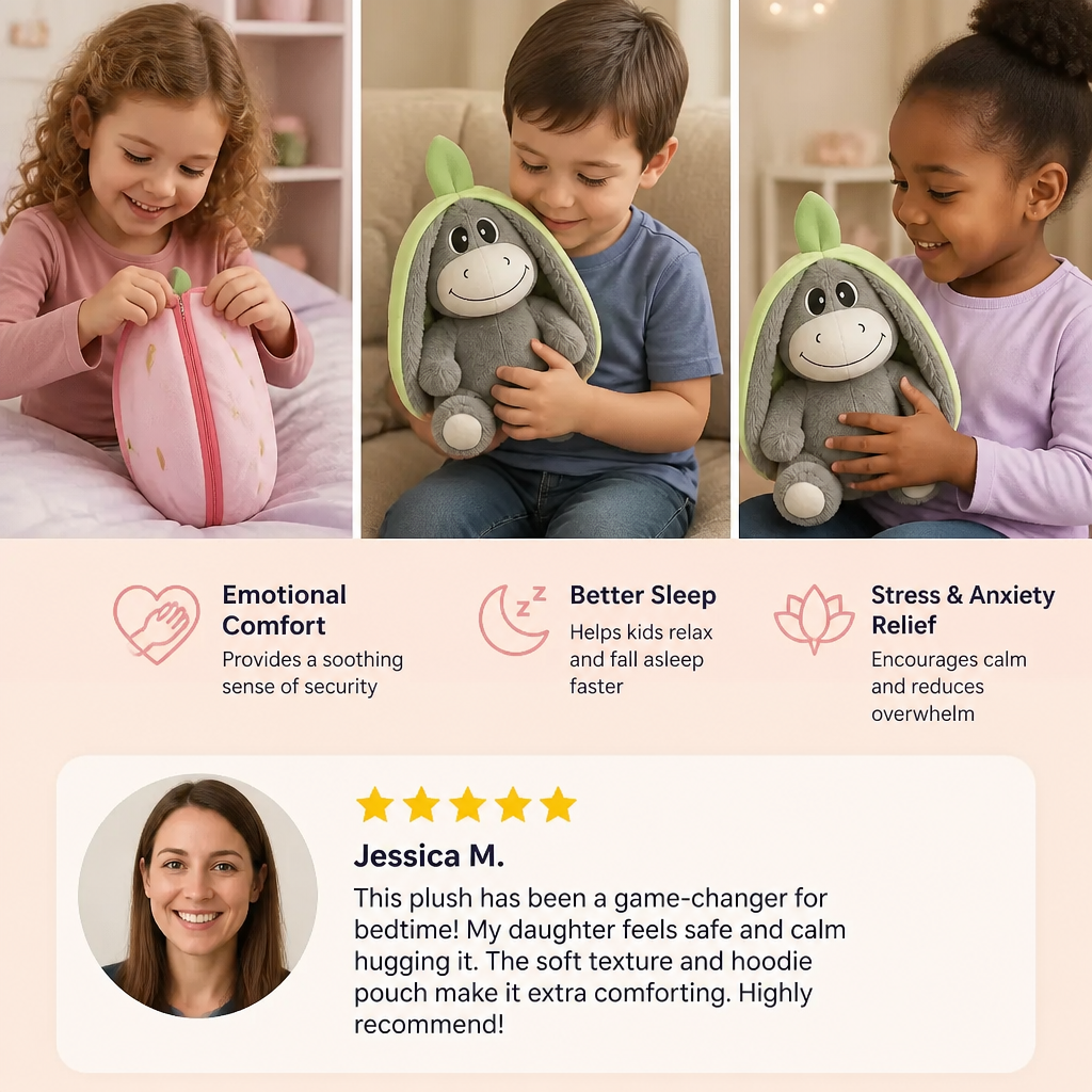 Breathing Donkey Plush Toy