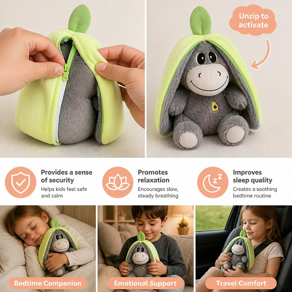 Breathing Donkey Plush Toy