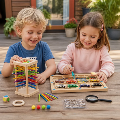 3-Piece Montessori Play and Development Puzzle Set for Children