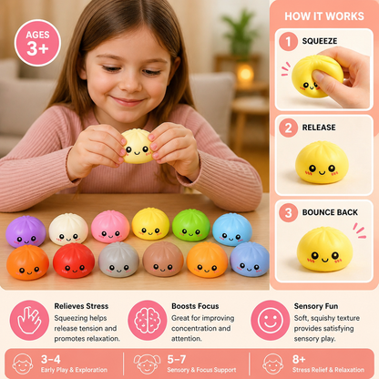 Dumpling Squishy Advent Calendar with Mystery Fidget Surprises
