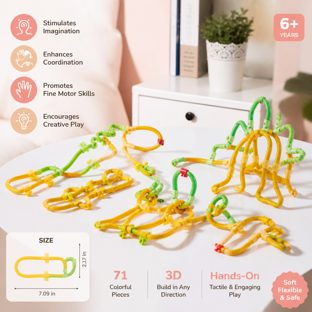 DIY Twisty Sticks – Creative 3D Building & STEM Construction Set