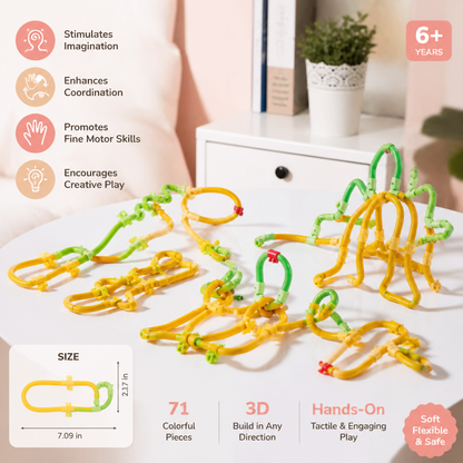 DIY Twisty Sticks – Creative 3D Building & STEM Construction Set