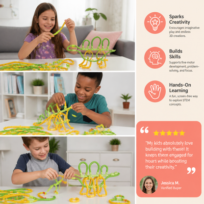 DIY Twisty Sticks – Creative 3D Building & STEM Construction Set