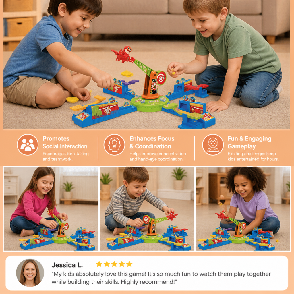 Interactive Multiplayer Flying Plane Family Board Game