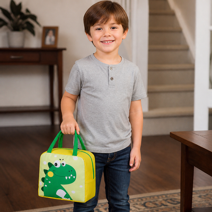 Cartoon Animal Insulated Lunch Bag for Kids