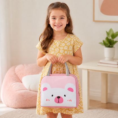 Cartoon Animal Insulated Lunch Bag for Kids