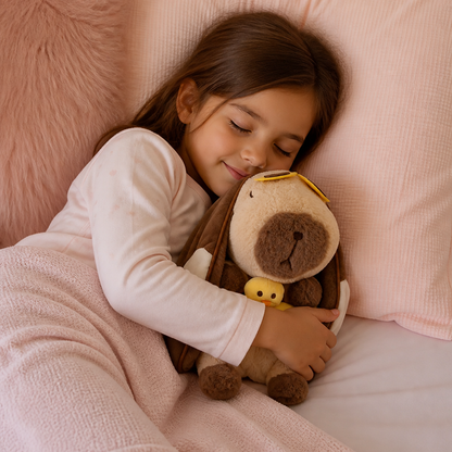Breathing Capybara Plush Toy – Soft & Cuddly Sleep Companion