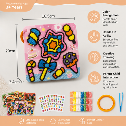 DIY Clay Sticker Art & Craft Kit for Kids