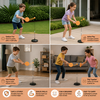Interactive Light-Up Table Tennis Game for Kids