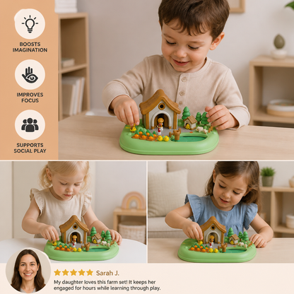 Magnetic Dream Castle & Garden Playset for Kids
