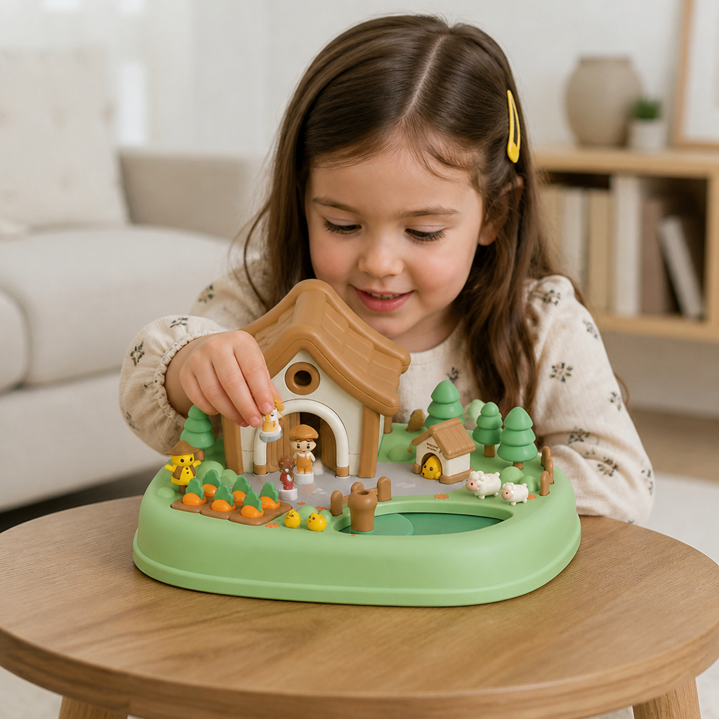 Magnetic Dream Castle & Garden Playset for Kids