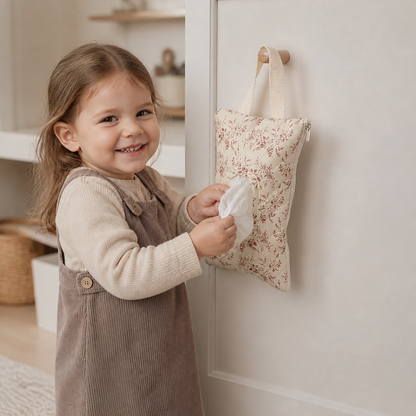 Hanging Tissue Holder for Strollers, Cribs & Cars