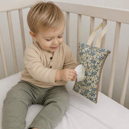 Hanging Tissue Holder for Strollers, Cribs & Cars