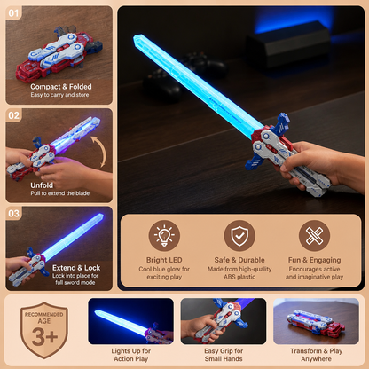 Glowing Telescopic Butterfly Sword Toy